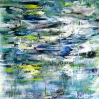 Raindrops Dancing on my Lake